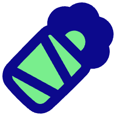 Burrito Fastfood Icon from Plump Pop Set