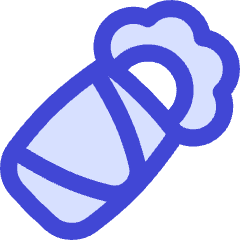 Burrito Fastfood Icon from Flex Duo Set