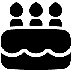 Cake Icon from Plump Solid Set