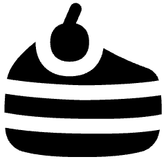 Cake Slice Icon from Flex Solid Set