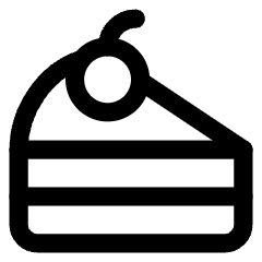 Cake Slice Icon from Core Line Set