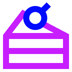 Cake Slice Icon from Sharp Neon Set