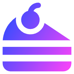 Cake Slice Icon from Core Gradient Set