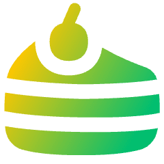 Cake Slice Icon from Flex Gradient Set