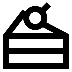 Cake Slice Icon from Sharp Line Set