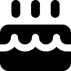 Cake Icon from Micro Solid Set
