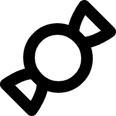 Candy Icon from Micro Line Set