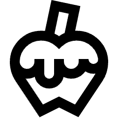 Caramel Apple Icon from Sharp Line Set