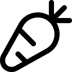 Carrot Icon from Core Line Set