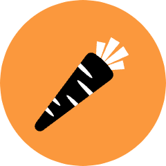 Carrot Icon from Kameleon Pop Set