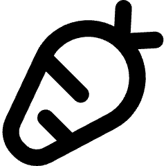 Carrot Icon from Micro Line Set