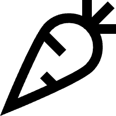 Carrot Icon from Sharp Line Set