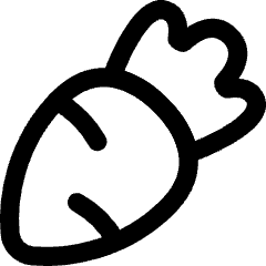 Carrot Icon from Flex Line Set