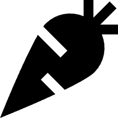 Carrot Icon from Sharp Solid Set