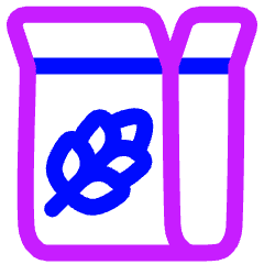 Cereal Icon from Plump Neon Set