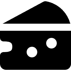 Cheese Icon from Micro Solid Set