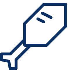 Chicken Drumstick Icon from Cyber Line Set