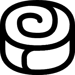 Cinnamon Roll Icon from Flex Line Set