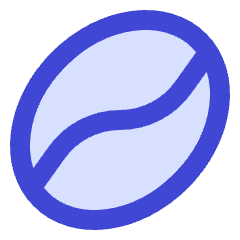 Coffee Bean Icon from Sharp Duo Set