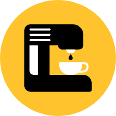 Coffee Machine Icon from Kameleon Pop Set