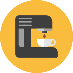 Coffee Machine Icon from Kameleon Colors Set