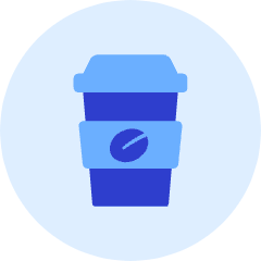 Coffee Paper Glass Icon from Kameleon Duo Set