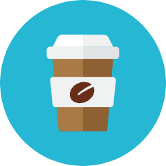 Coffee Paper Glass Icon from Kameleon Colors Set