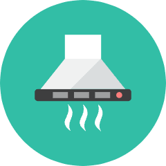 Cooker Hood Icon from Kameleon Colors Set