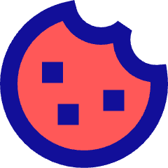 Cookie Bite Icon from Sharp Pop Set