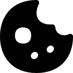 Cookie Bite Icon from Flex Solid Set