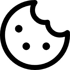 Cookie Bite Icon from Core Line Set