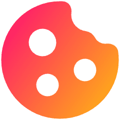 Cookie Bite Icon from Plump Gradient Set