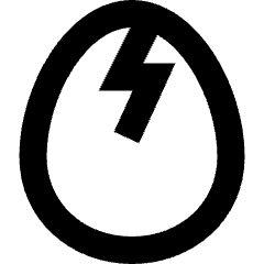 Cracked Egg Icon from Sharp Remix Set