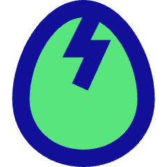 Cracked Egg Icon from Sharp Pop Set