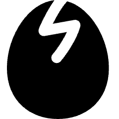 Cracked Egg Icon from Flex Solid Set