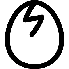 Cracked Egg Icon from Flex Line Set