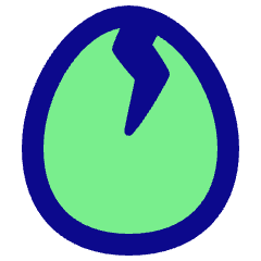 Cracked Egg Icon from Plump Pop Set