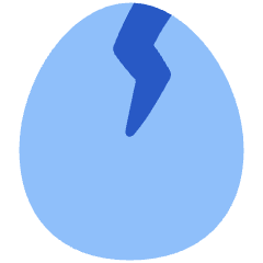 Cracked Egg Icon from Plump Flat Set