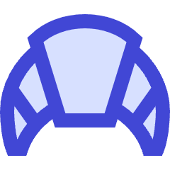 Croissant Icon from Sharp Duo Set