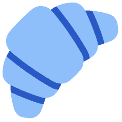 Croissant Icon from Plump Flat Set