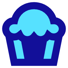 Cupcake Icon from Sharp Pop Set