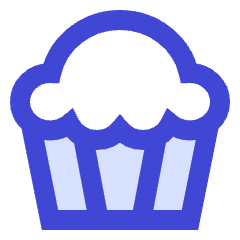 Cupcake Icon from Sharp Duo Set