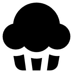 Cupcake Icon from Core Solid Set