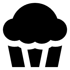 Cupcake Icon from Sharp Solid Set