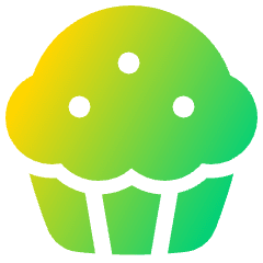 Cupcake Icon from Plump Gradient Set