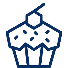 Cupcake Icon from Cyber Line Set