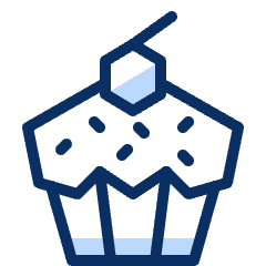 Cupcake Icon from Cyber Duotone Set