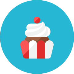 Cupcake Icon from Kameleon Colors Set