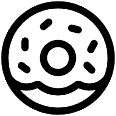 Donut Icon from Plump Line Set