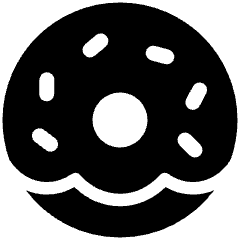 Donut Icon from Plump Solid Set